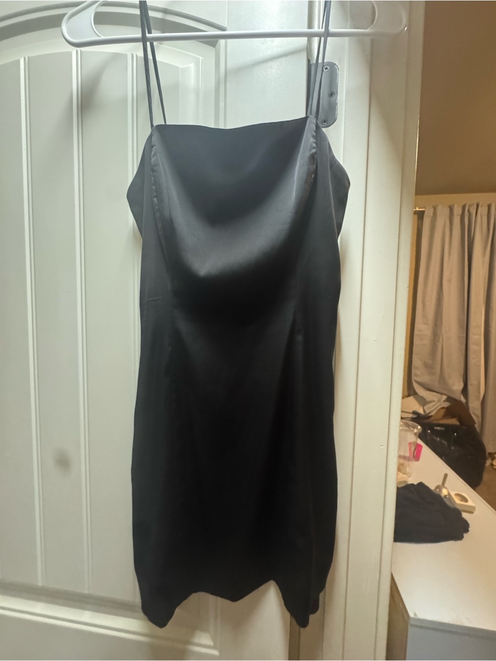 Aritzia x Sunday best Black Satin bodycon Dress - worn once